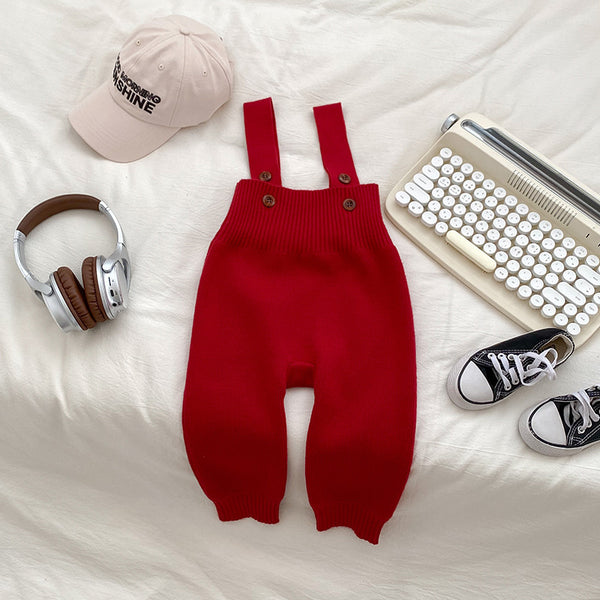 Baby Knit Bib Jumpsuit