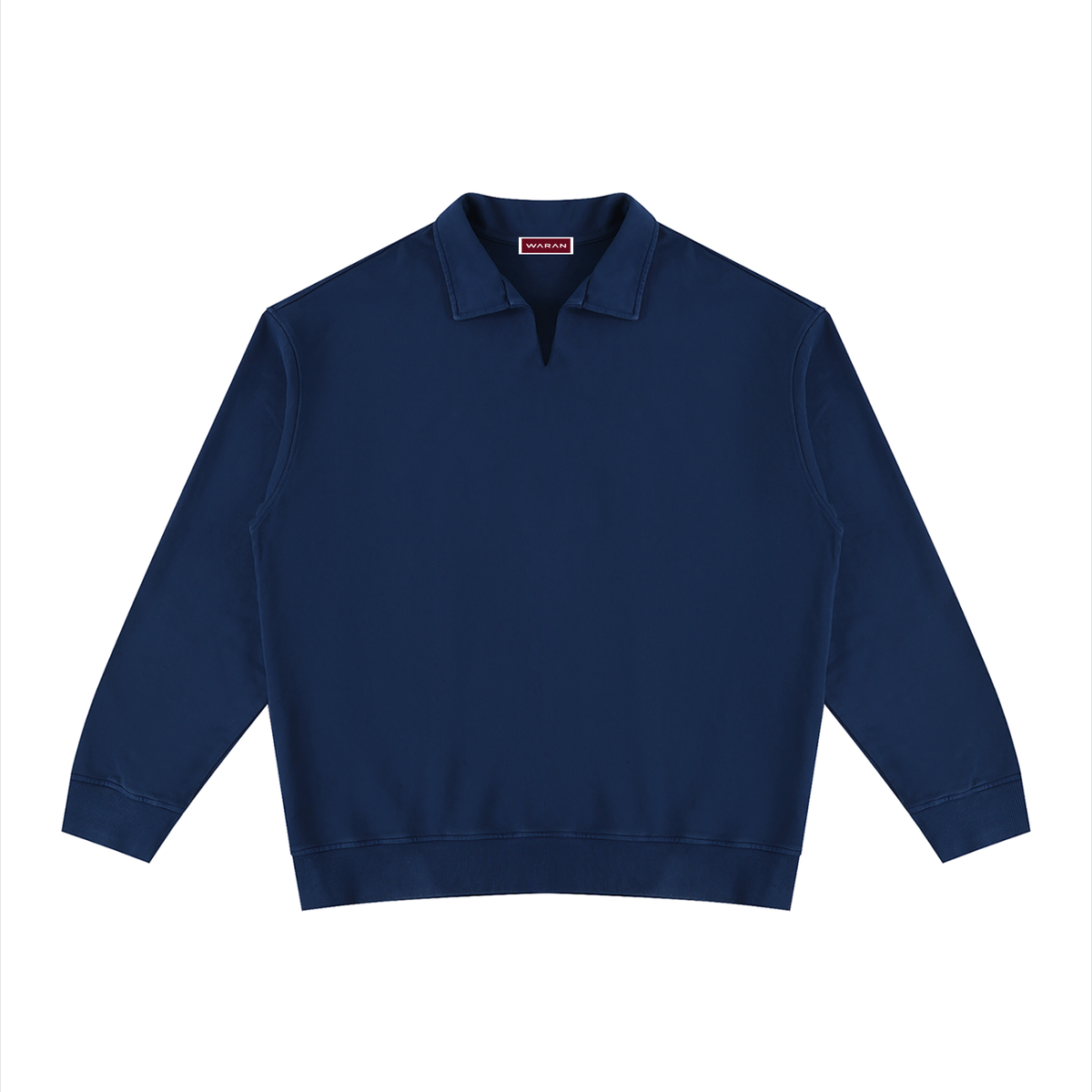 Unisex Vintage Wash Collared Sweatshirt 320GSM
