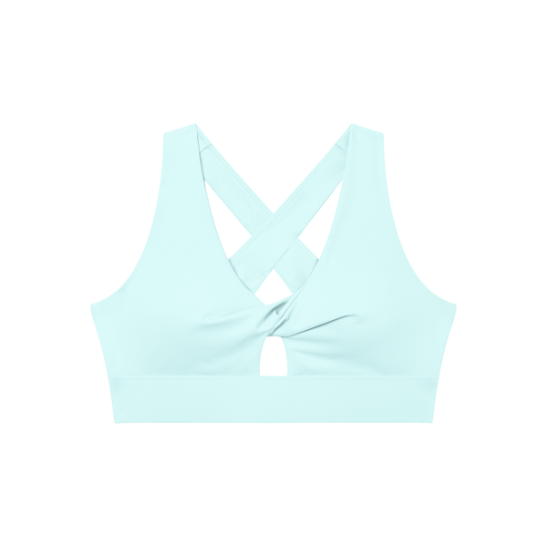 Women's Twist Front V-Neck Sports Bra