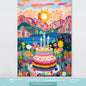 Birthday Party Layout Background Wall