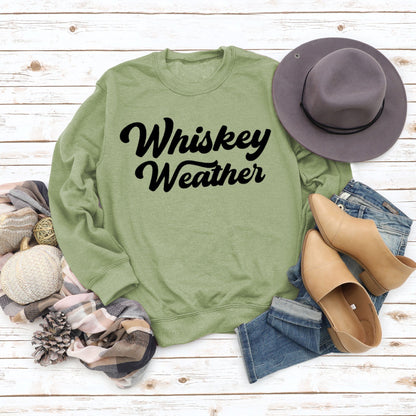 Lettered Casual Round Neck Long Sleeve Loose Sports Fashion Sweater