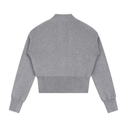 Women’s Mock Neck Zip Up Cardigan