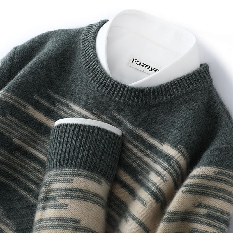 Mens Cashmere Sweater Pure Wool