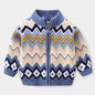 Baby Velvet Zipper Cotton-padded Jacket