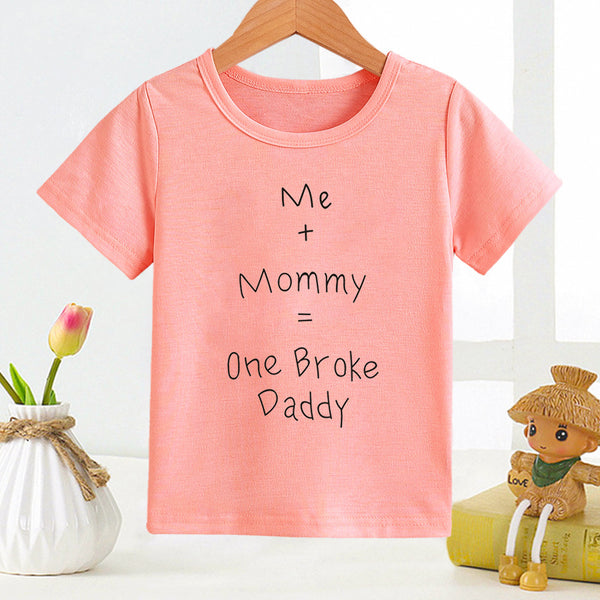 Kids Monogram Print Short Sleeve