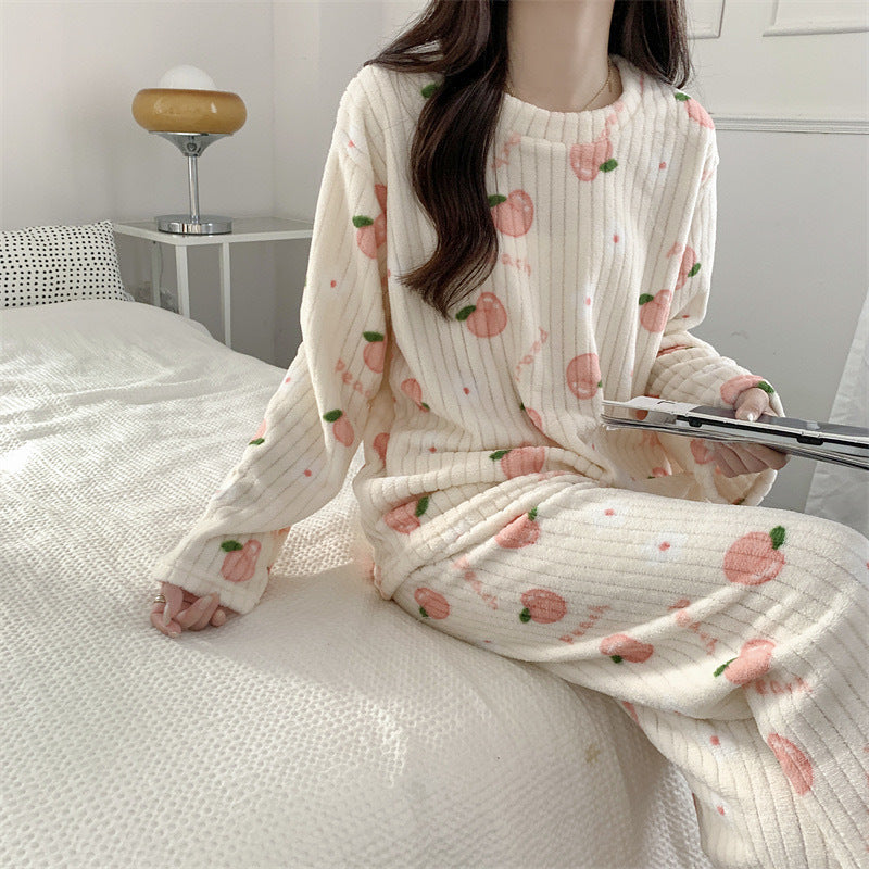 Autumn Winter Warm Pyjamas Sets