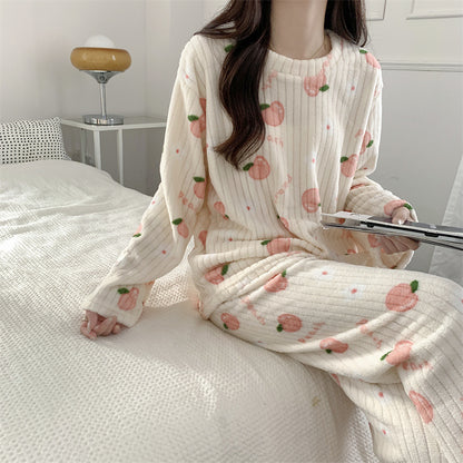 Autumn Winter Warm Pyjamas Sets
