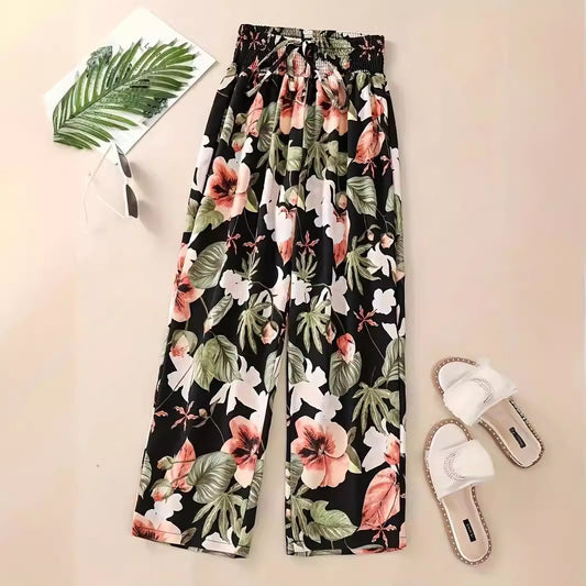 Casual Flower thin Pants