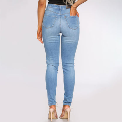 Enzo Jean Skinny Femme Slim Stretch Nouveau Pantalon en Jean Taille UK