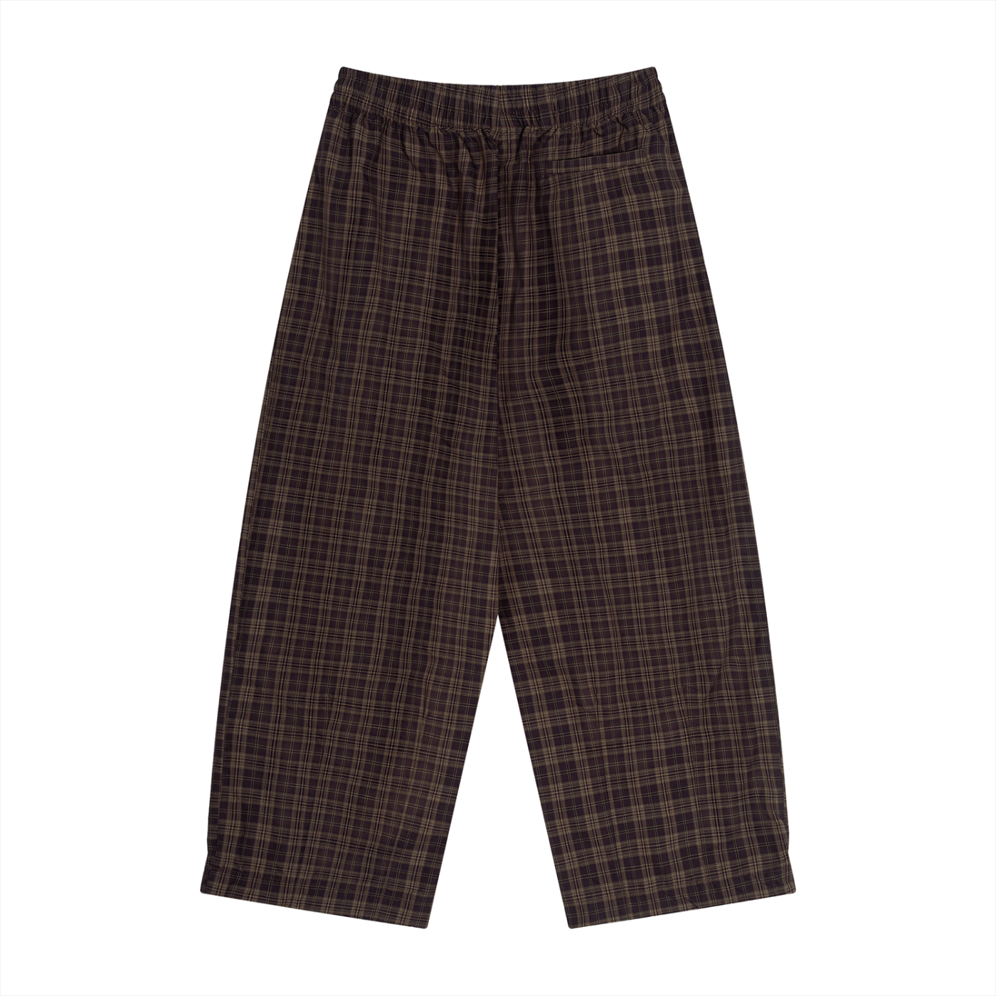 Unisex Plaid Wide Leg Pants 130GSM