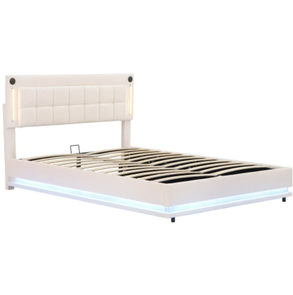 5ft King LED Hydraulic Storage Bed