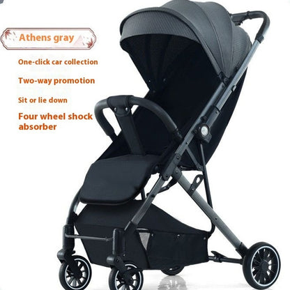 Pull Rod Type Ultra-light Stroller Four Minus