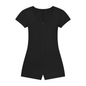 Women's Dual-Function Cape Tie-Waist Romper 250GSM