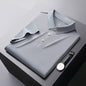 Seamless Adhesive Non-ironing Short-sleeved Polo Shirt