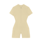 Women's Quarter-Zip Short Sleeve Romper