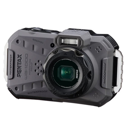 Pentax WG-1000 16MP 4x Zoom Tough Compact Camera - Grey