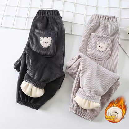 Kids Corduroy Casual Pants
