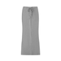 Dyed Washed Drawstring Maxi Skirt