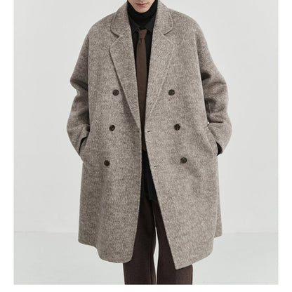 Double-sided Woolen Coat Men's Mid-length