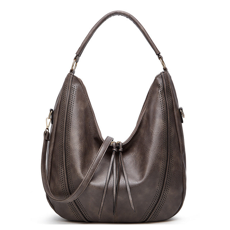 Tassel Hollow One-shoulder Casual Bag