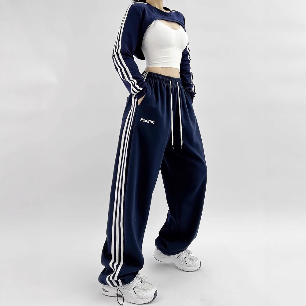 Athletic Wide-leg Sweatpants For Women