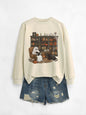 Womens Bookshelf Ghost Sweater