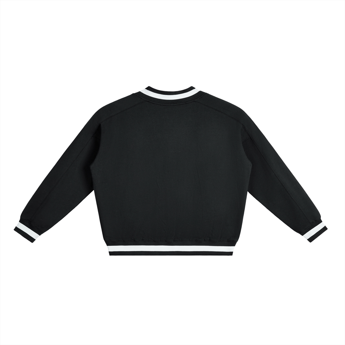 Waran V-Neck Contrast Collar Boxy Sweatshirt 380GSM