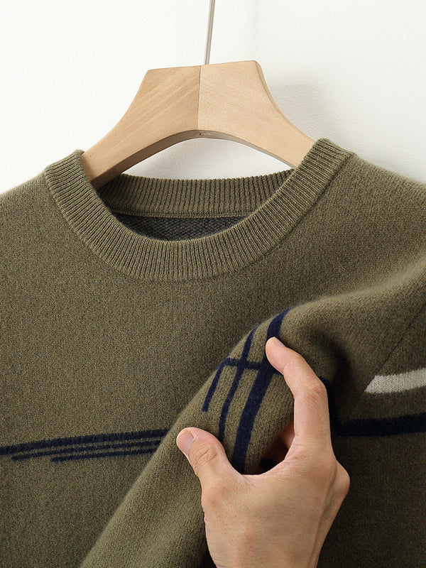 Pull en laine chaud pour homme
