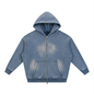 Sunfade Two-way Zipper Boxy Fleece Hoodie