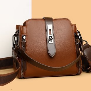 Soft Leather Bucket Handbag
