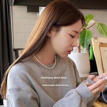 Vintage Pearl Necklace Women's