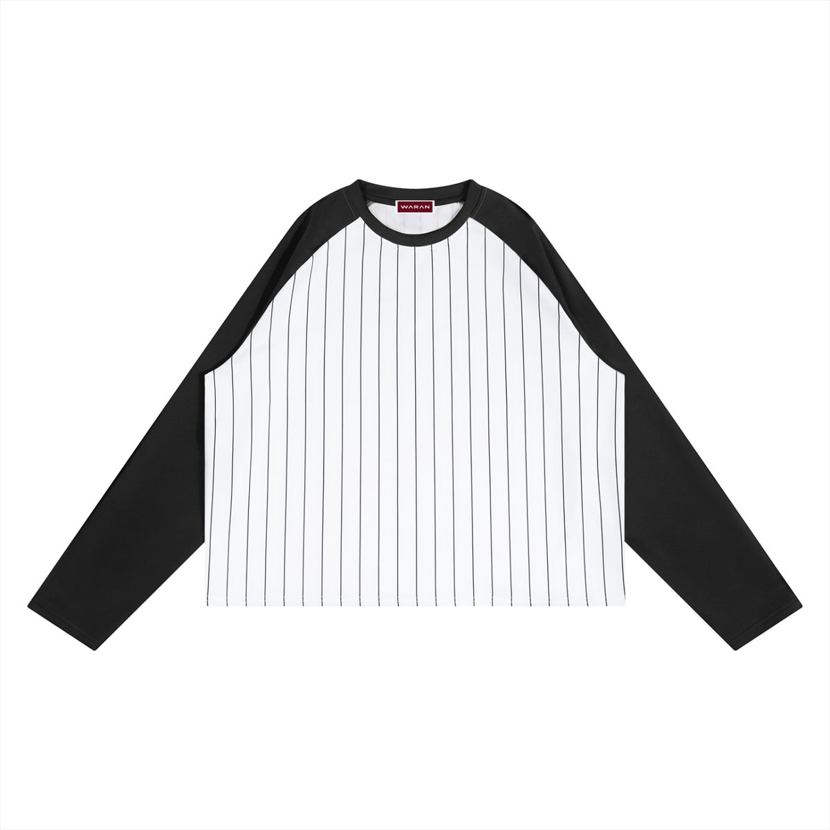 Unisex Striped Raglan Long Sleeve T-Shirt
