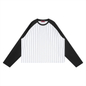 Unisex Striped Raglan Long Sleeve T-Shirt