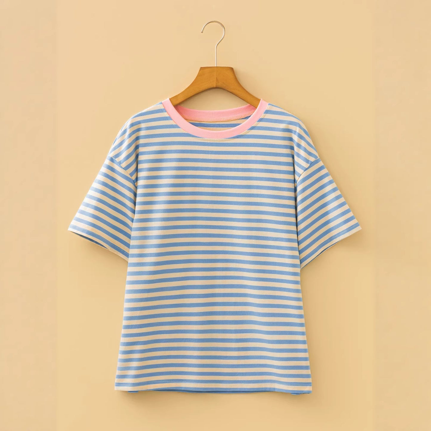 Women's Striped Colour-Block Pullover
