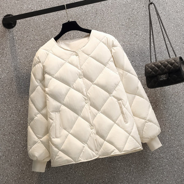 Doudoune Courte Femme Hiver Style Coréen Légère