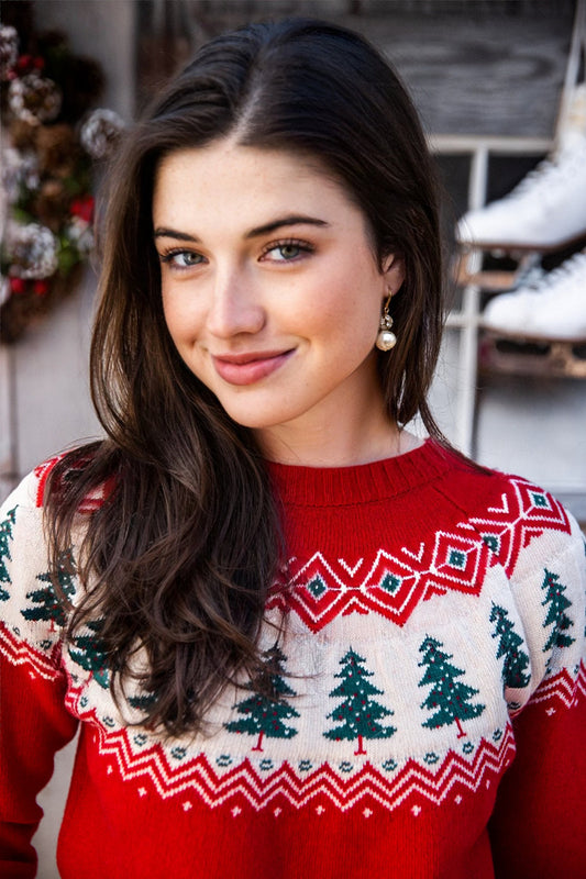 Women's Christmas Tree Knitted Sweater