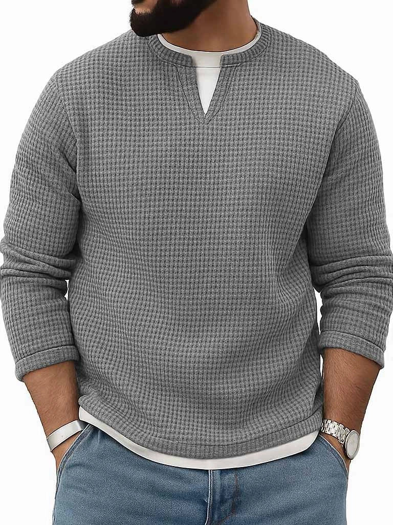 Crew-Neck Long-Sleeve Top