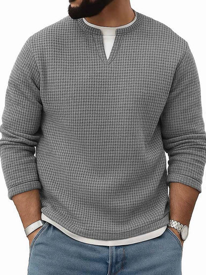 Crew-Neck Long-Sleeve Top