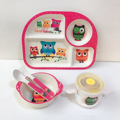 Bamboo Compartment Dinner Plate set