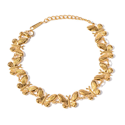 Cross Border SS Butterfly Bracelet