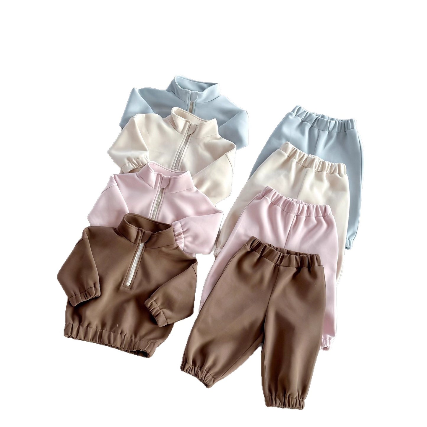 Kids' Insulated Two-Piece Tracksuit | Half-Zip Hoodie & Joggers