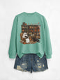 Womens Bookshelf Ghost Sweater