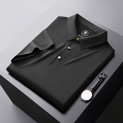 Seamless Adhesive Non-ironing Short-sleeved Polo Shirt