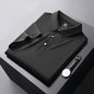 Seamless Adhesive Non-ironing Short-sleeved Polo Shirt