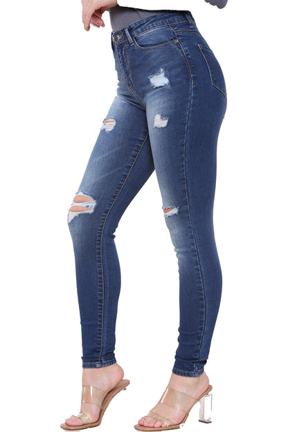 Enzo Jean Skinny Femme Slim Stretch Nouveau Pantalon en Jean Taille UK