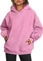 Sweat-shirts à capuche pour femmes avec poches, pull ample à capuche, vêtements pour femmes