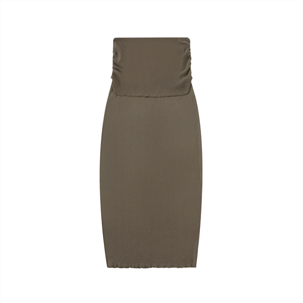 Waran Women’s Dyed Washed Straight Hip-Hugging Slim Maxi Skirt