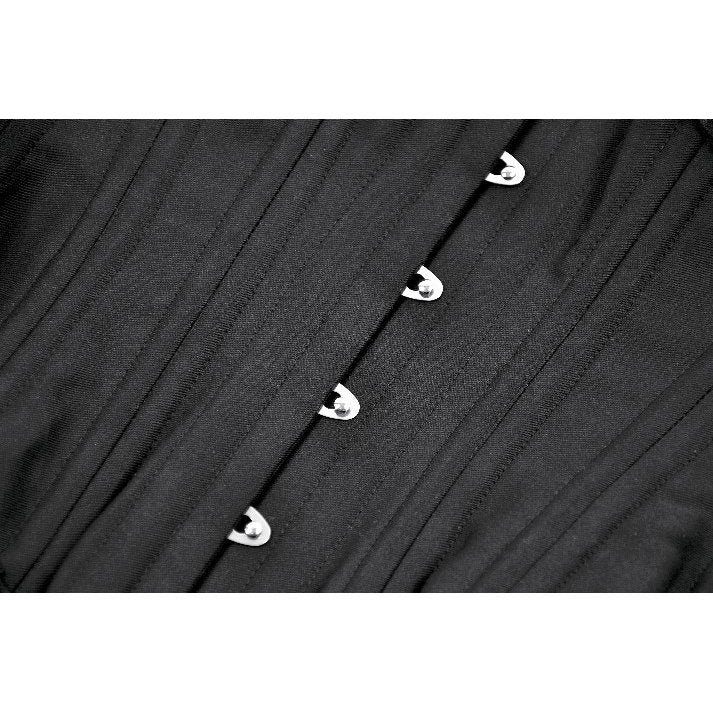 Corset long Talia Gothic Dark in Love avec baleines en métal