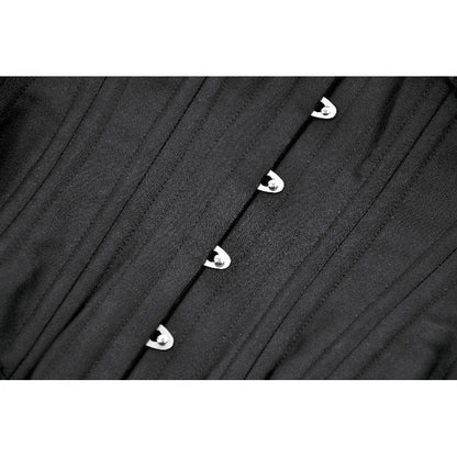 Corset long Talia Gothic Dark in Love avec baleines en métal
