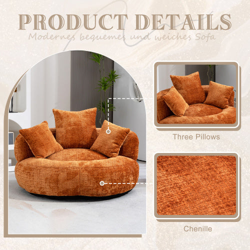 COOLMORE Lazy Sofa Durable Comfort Lounger High Back Bean Bag Chair Couch With Three Pillows For Adults And Kids, Indoor & Outdoor, Single Gaming Sofa Chair For Bedroom,Office